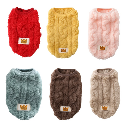 New Pet Clothes: Dog Warm Cotton Vest