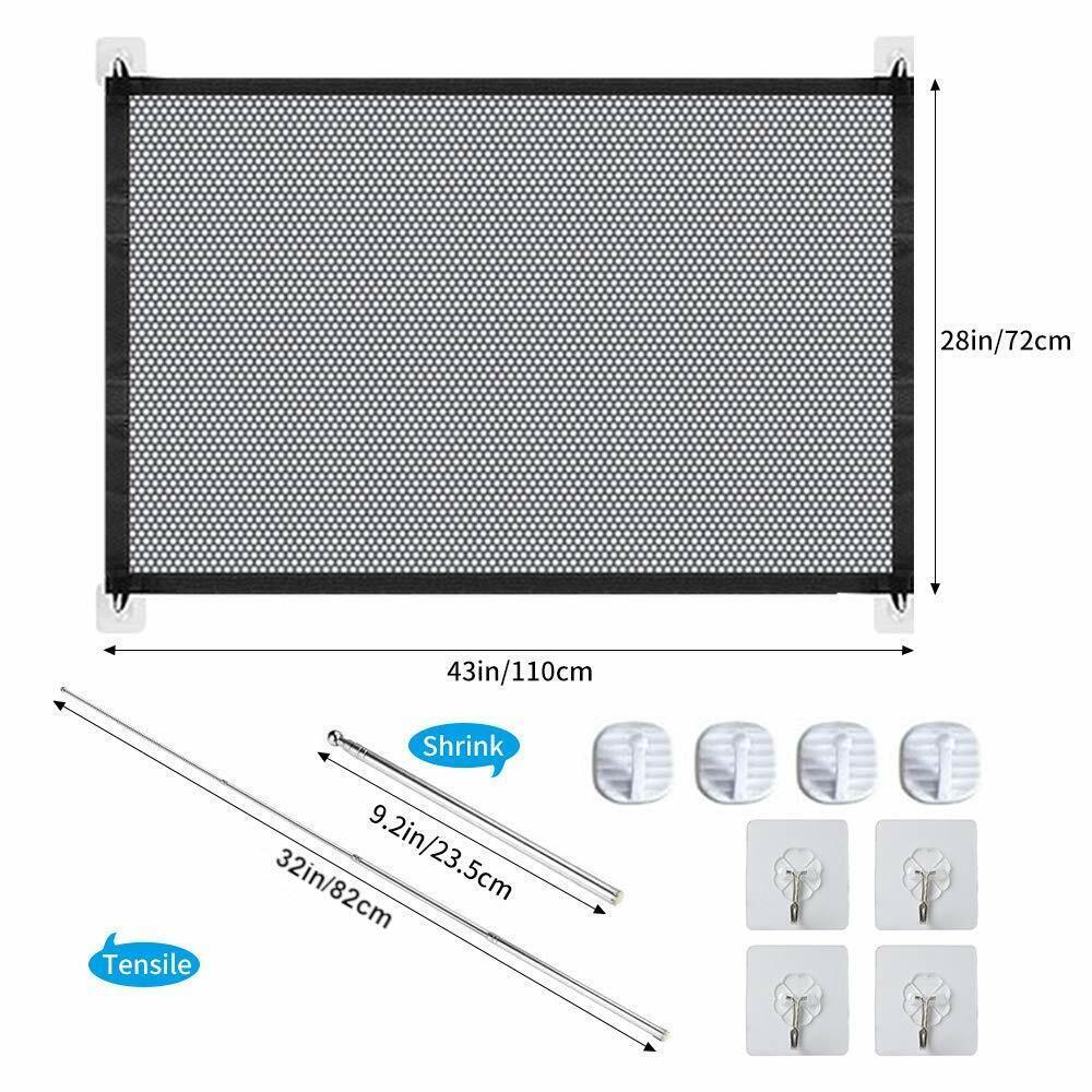 Portable Mesh Safety Gate for Dogs, Cats, and Babies