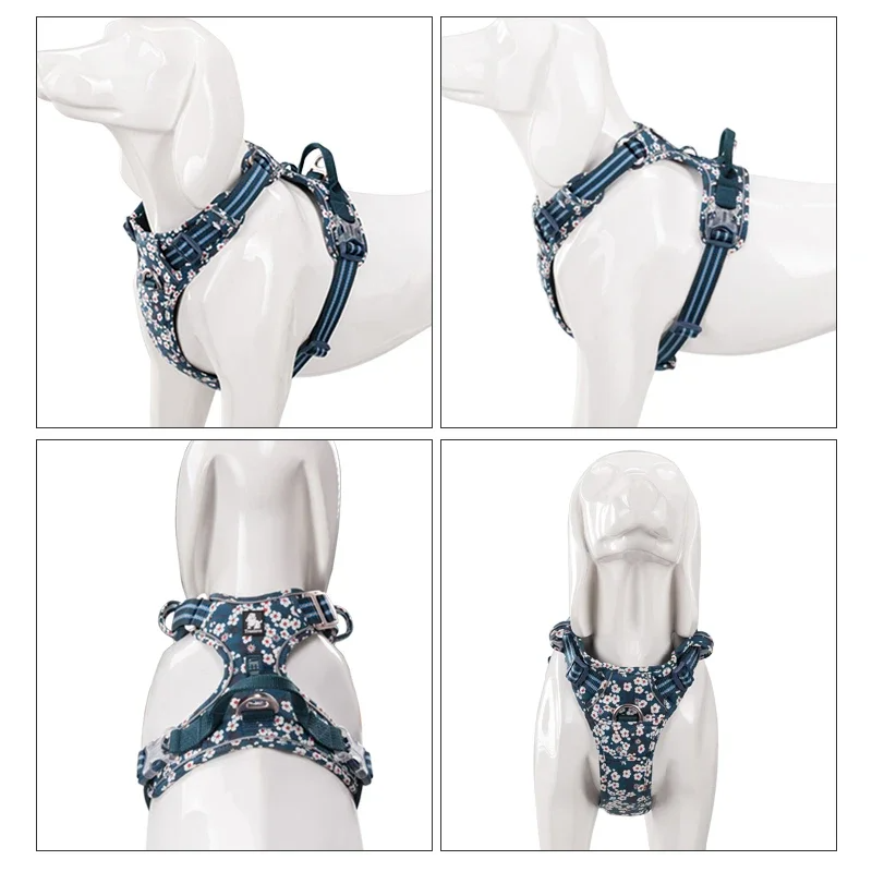 Truelove Floral No Pull Pet Harness – Stylish, Safe & Durable