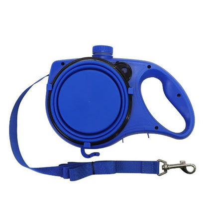 Multifunction Dog Leash with Built-in Water Bottle & Bowl