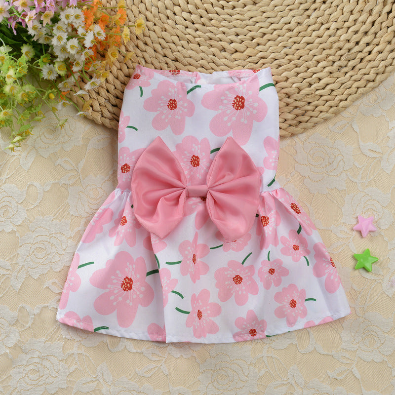 Floral Princess Dress for Teddy Pets