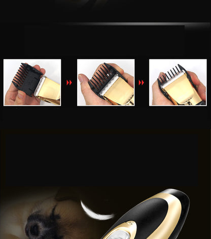 Professional Dog Hair Trimmer Rechargeable Grooming Clippers