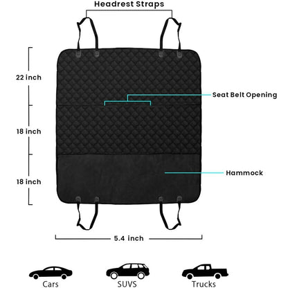 Luxury Waterproof Pet Seat Cover – Protect Your Car in Style