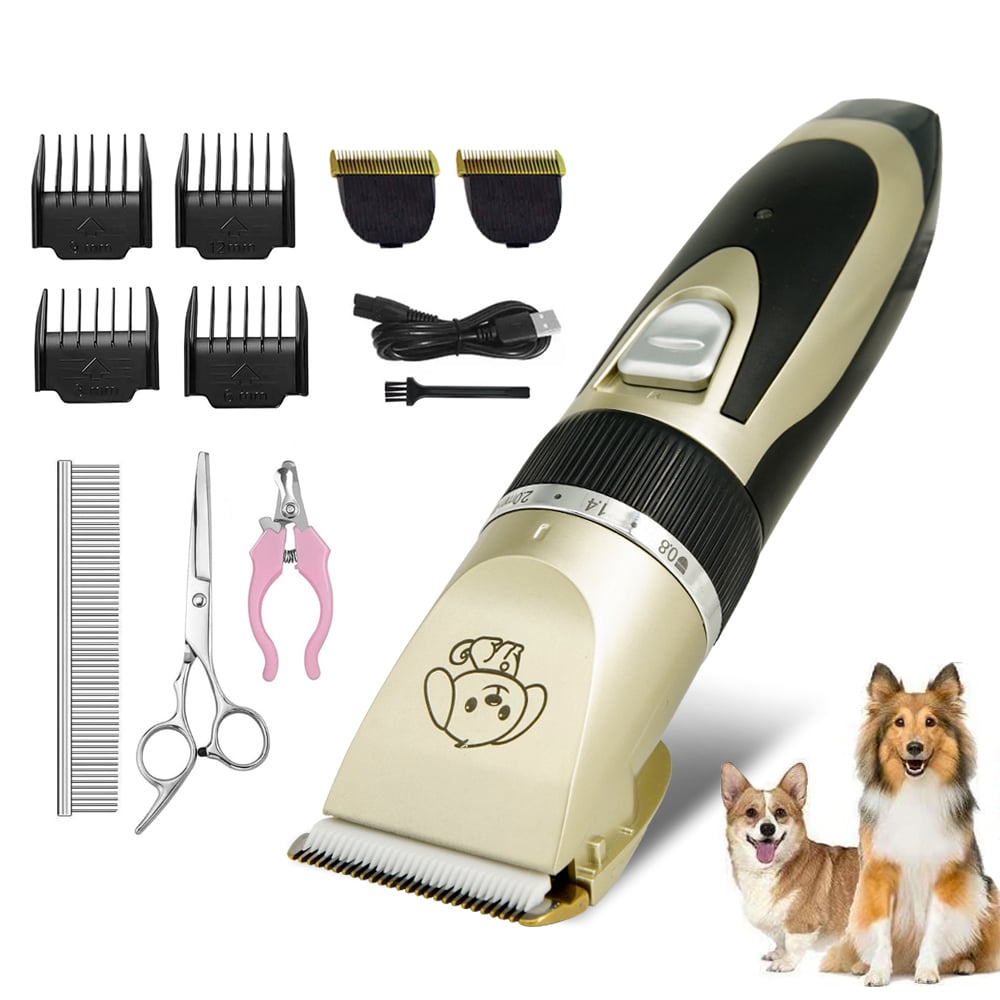 Professional Dog Hair Trimmer Rechargeable Grooming Clippers