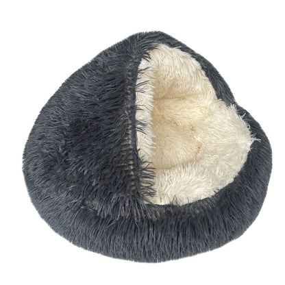 Winter Warm Shell-Shaped Cat Nest Pet Bed