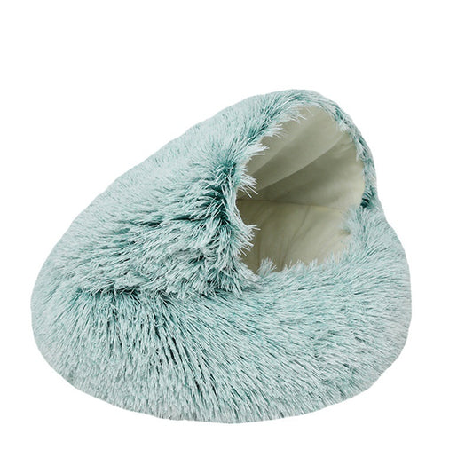 Winter Warm Shell-Shaped Cat Nest Pet Bed